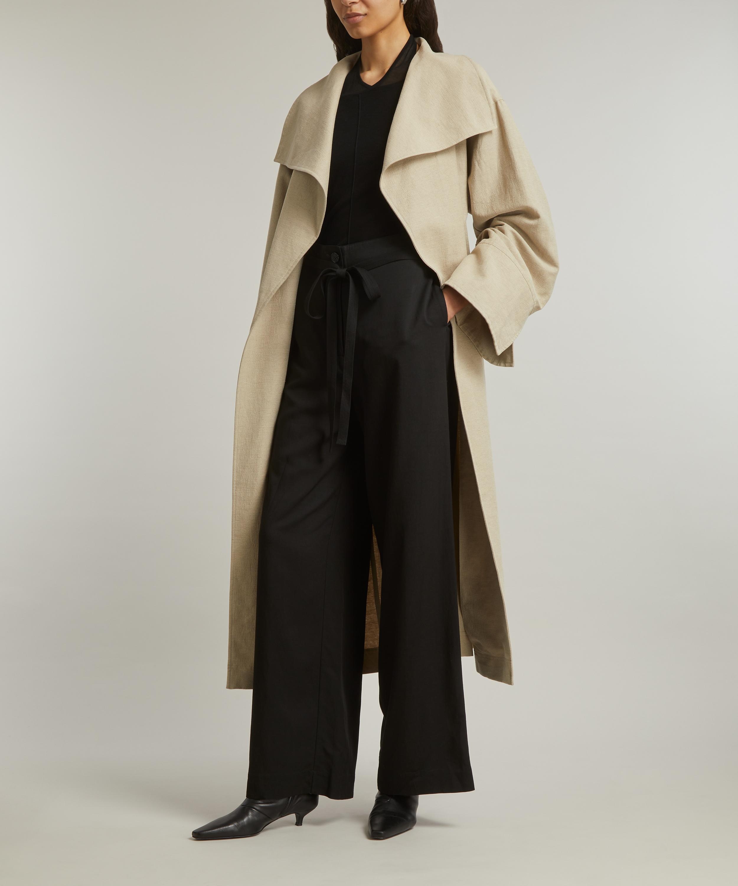 Signature Linen Trench Coat - 2