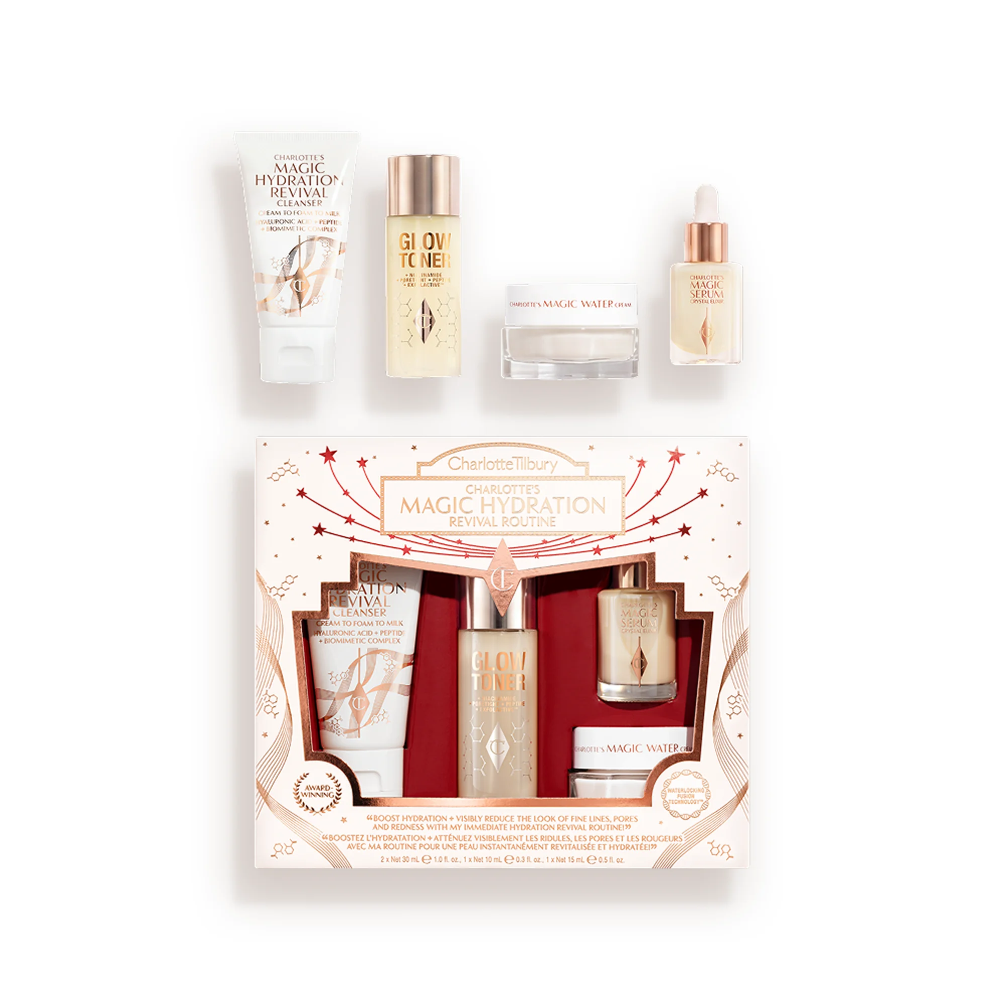 CHARLOTTE'S MAGIC HYDRATION REVIVAL ROUTINE Skincare Kit - 1