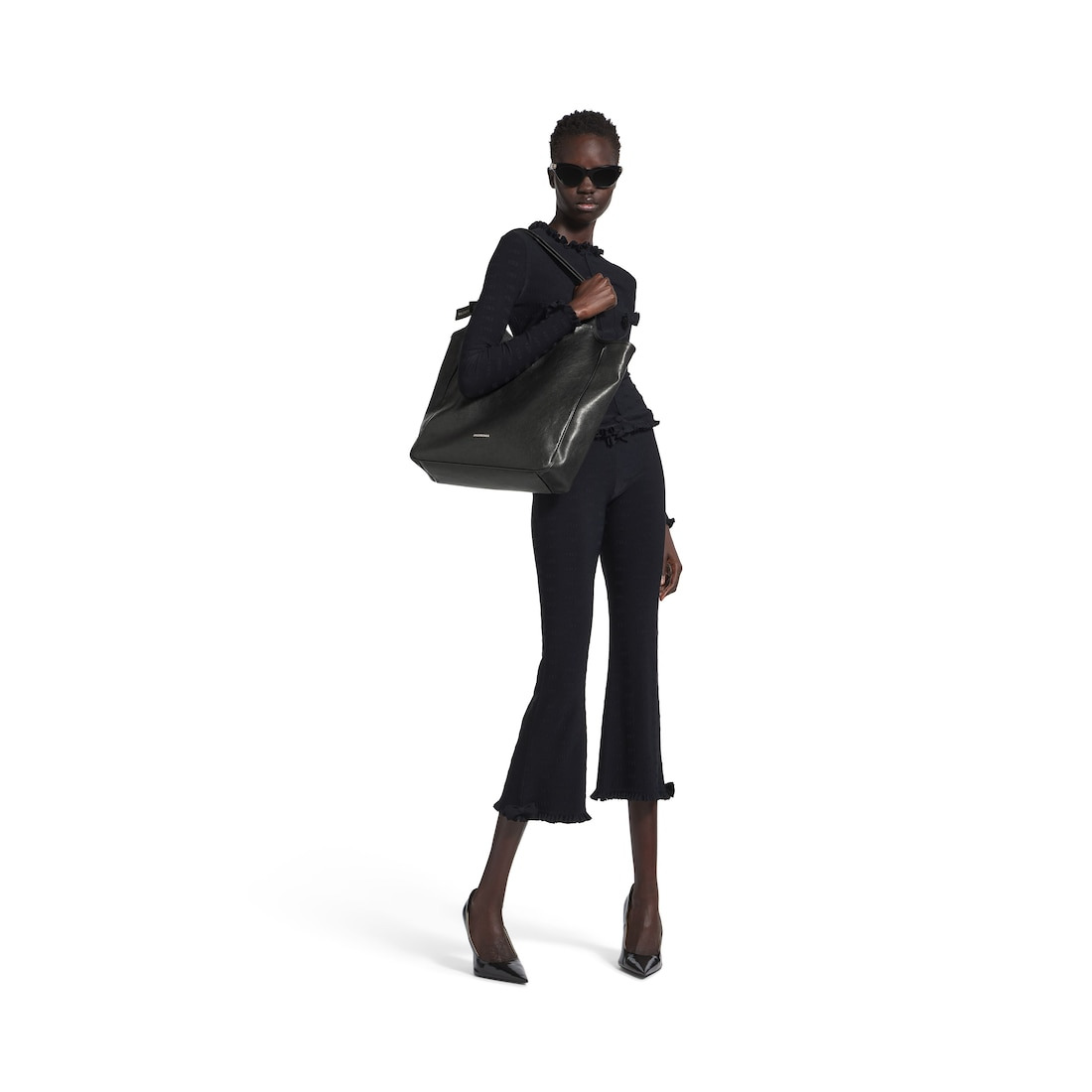 Women's Laundrette Tote Bag Medium in Black - 7