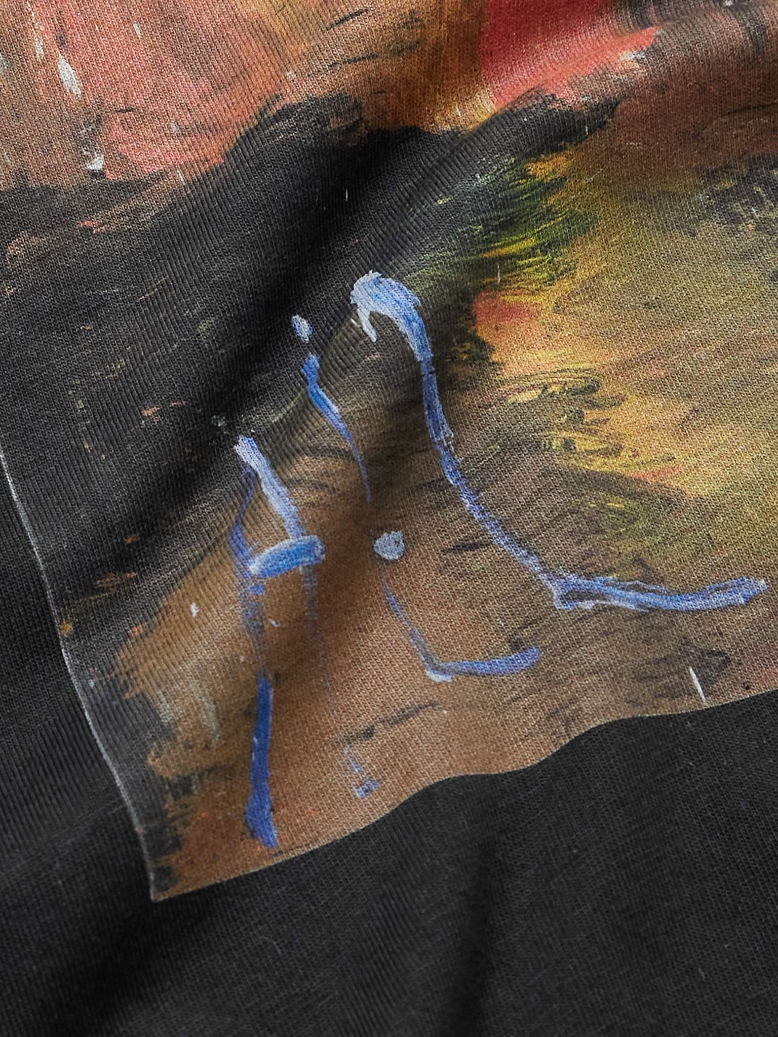Logo-Appliquéd Printed Cotton-Jersey T-Shirt - 4