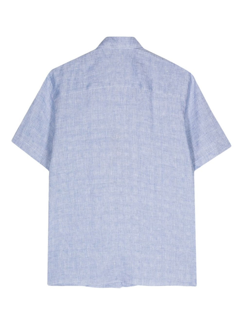Canali short-sleeve linen shirt outlook