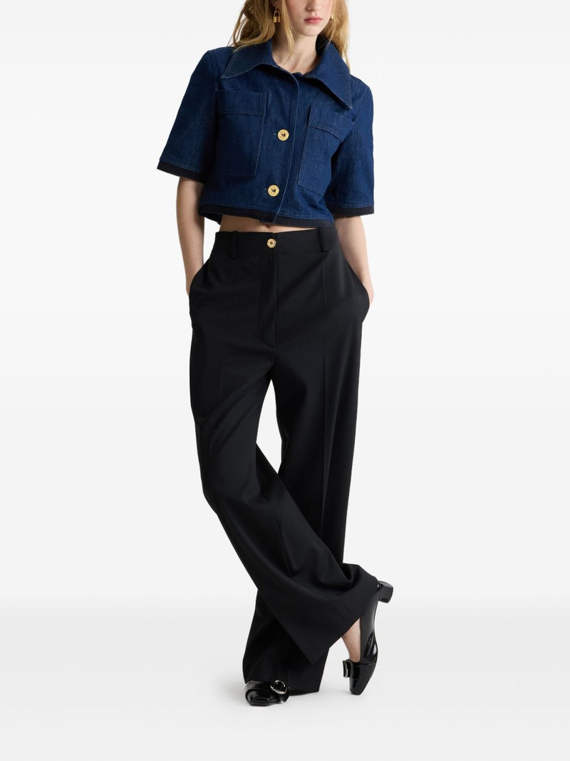 PATOU denim short-sleeved jacket outlook