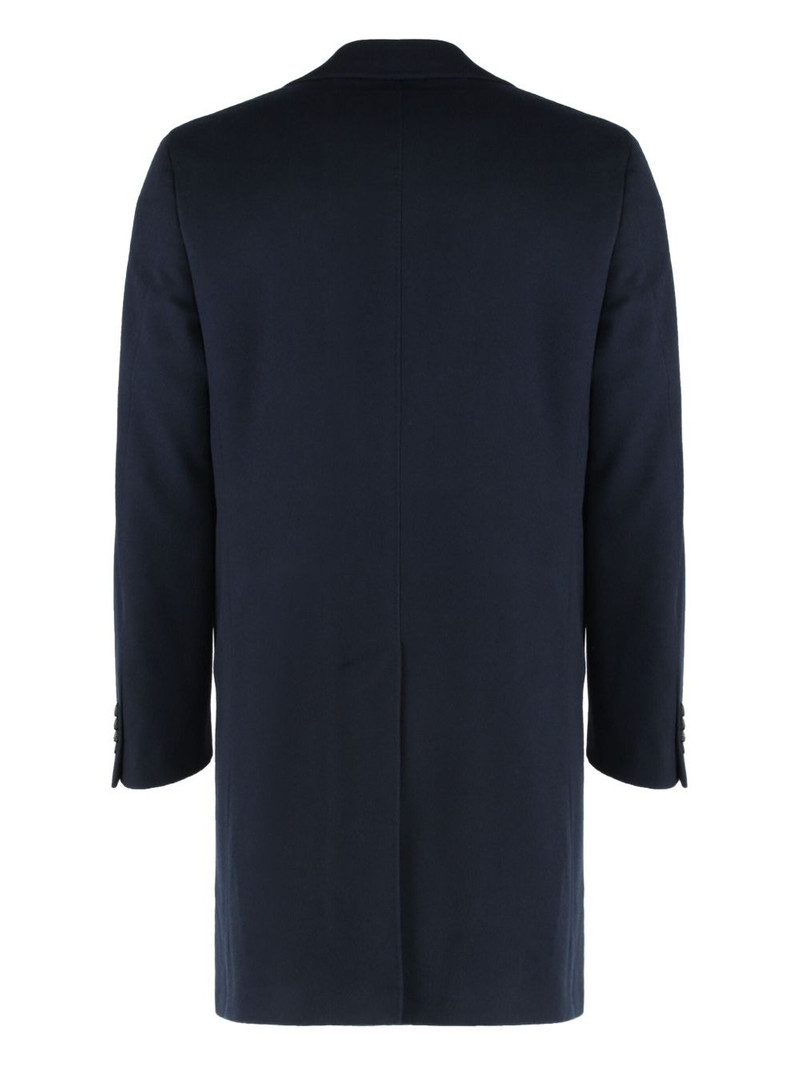 Canali wool single-breasted coat outlook
