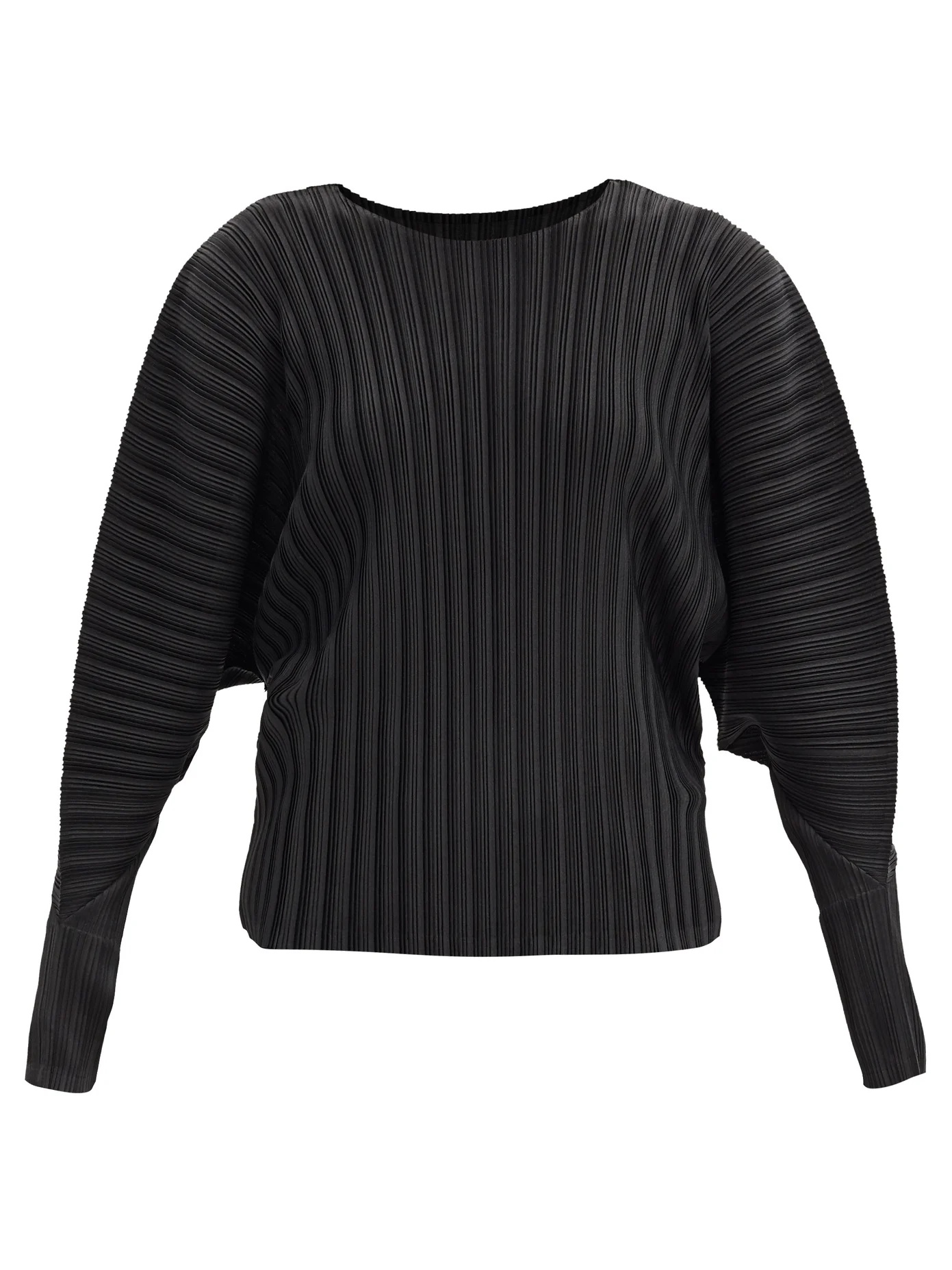 Dolman-sleeve technical-pleated top - 1