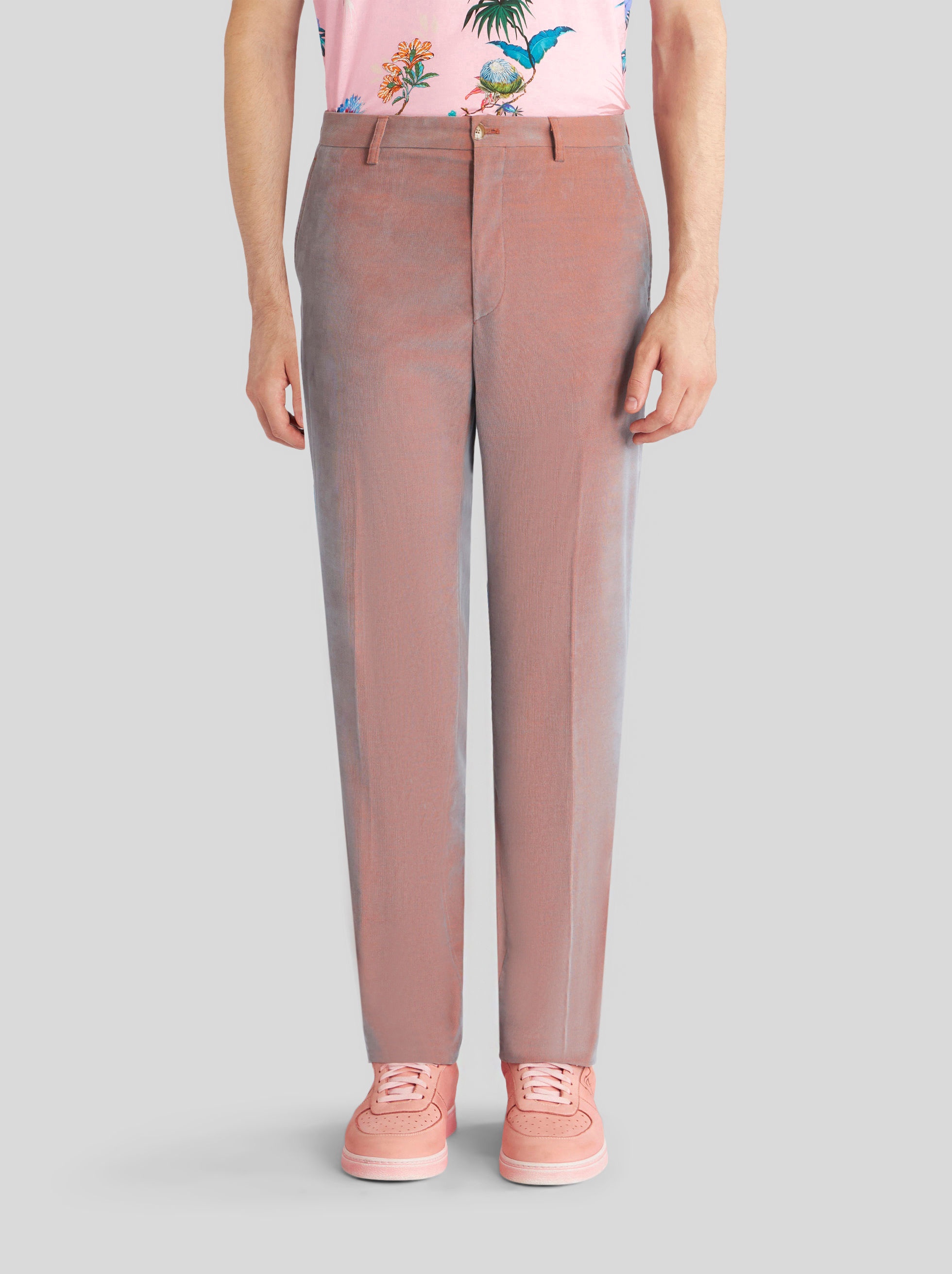 TAILORED PAISLEY VELVET TROUSERS - 2