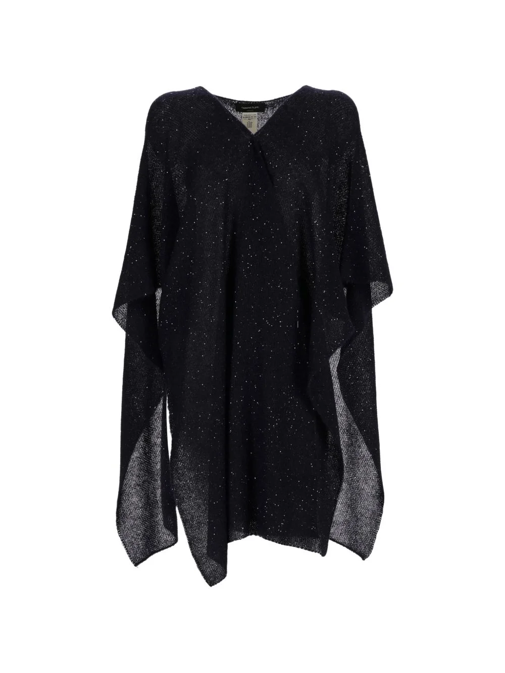 V-neck embellished cape - 1