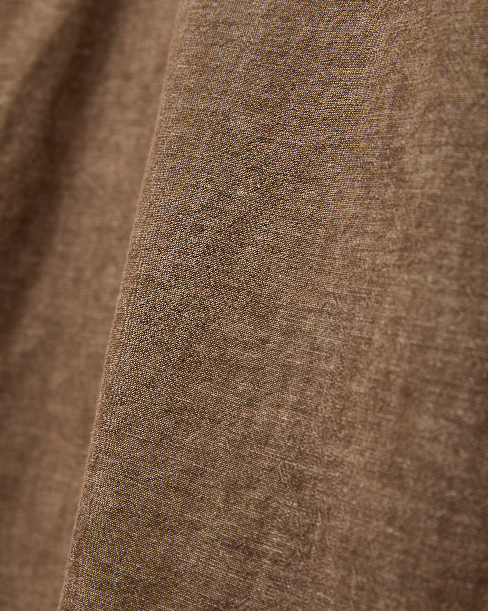 Utility Shirt in Brown Chambray - 7
