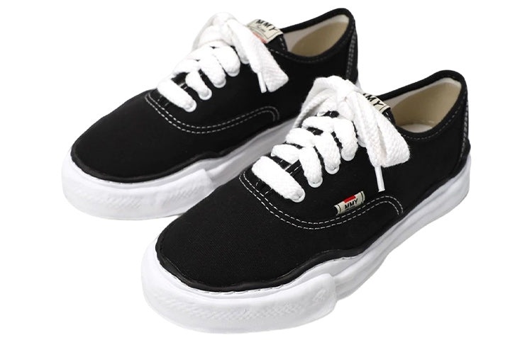 Maison MIHARA YASUHIRO BAKER OG Sole Canvas Low-top Sneaker 'Black' A02FW704-BLK - 3