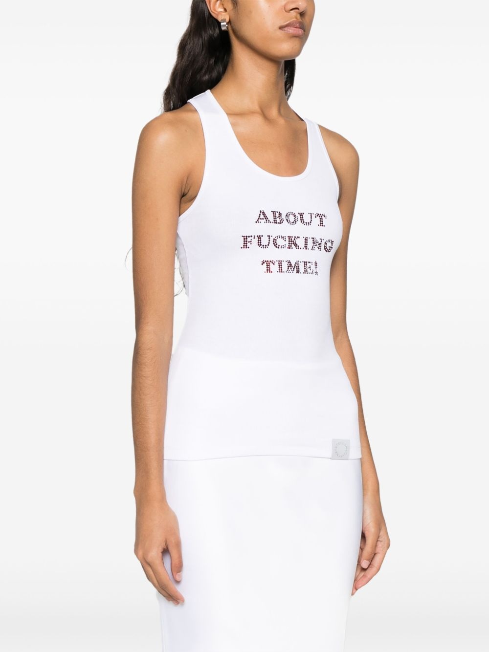 crystal-embellished tank top - 3