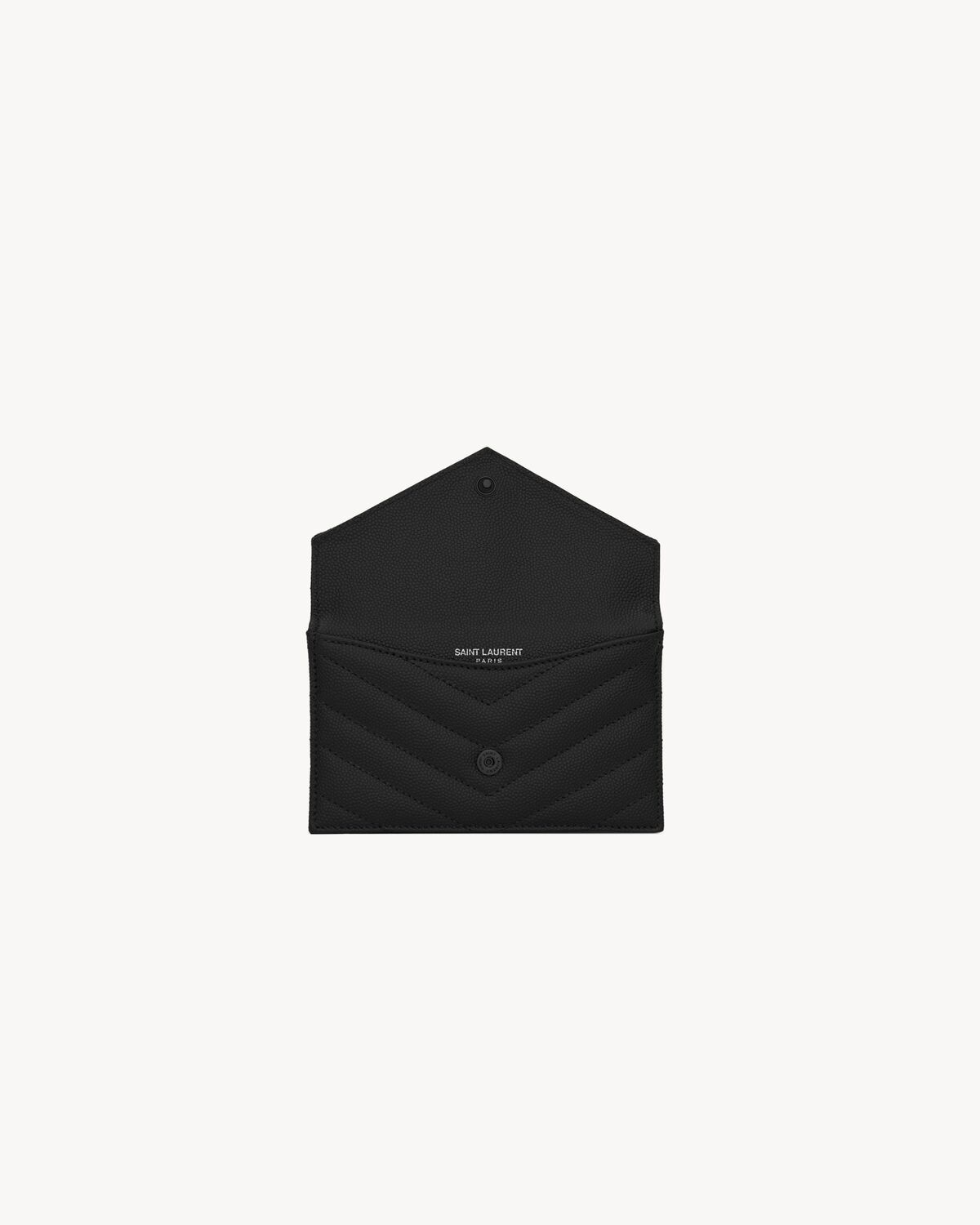CASSANDRE MATELASSÉ FRAGMENTS FLAP CARD CASE IN GRAIN DE POUDRE LEATHER - 4