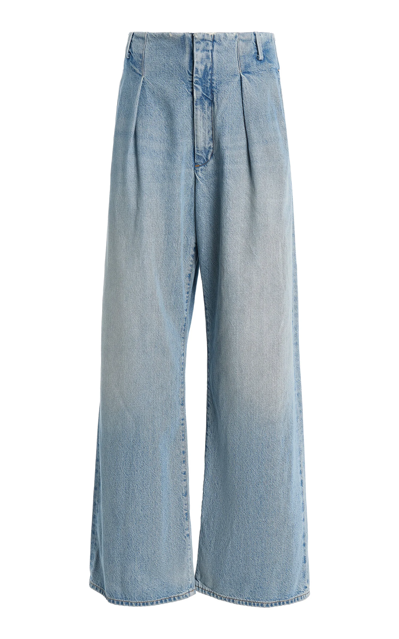 Ritmo Rigid Mid-Rise Wide-Leg Trouser Jeans - 1
