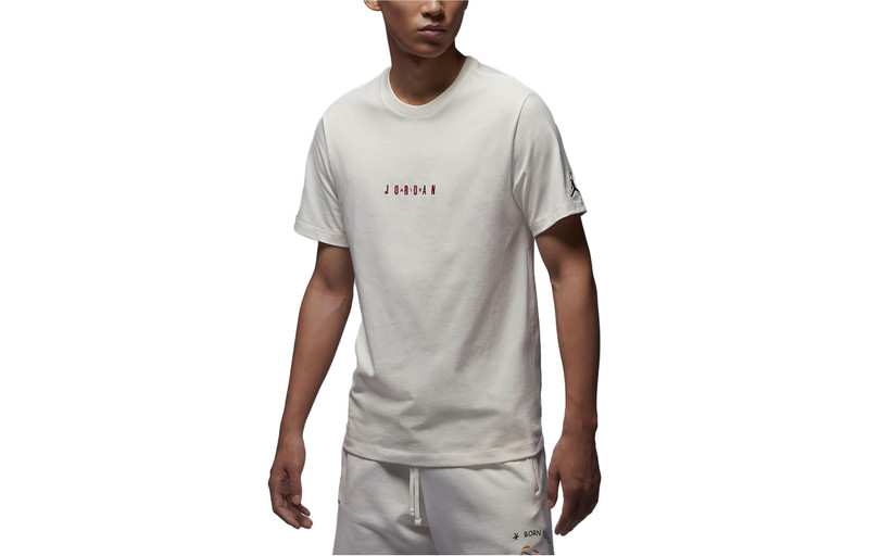 Jordan Air Jordan Embossed Air Crew T-Shirt 'White' DM3183-133 outlook