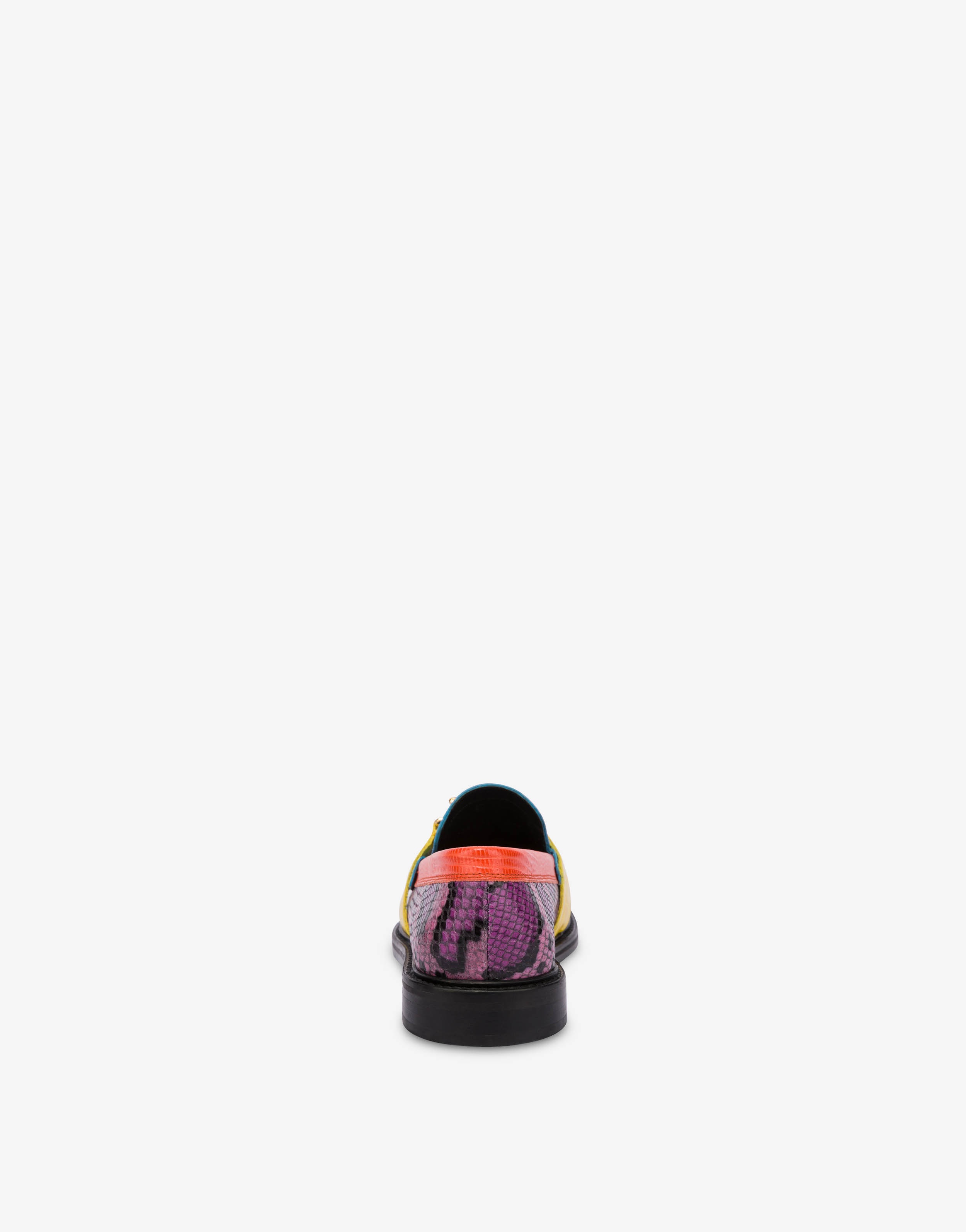 CALFSKIN PATCHWORK LOGO M LOAFERS - 3