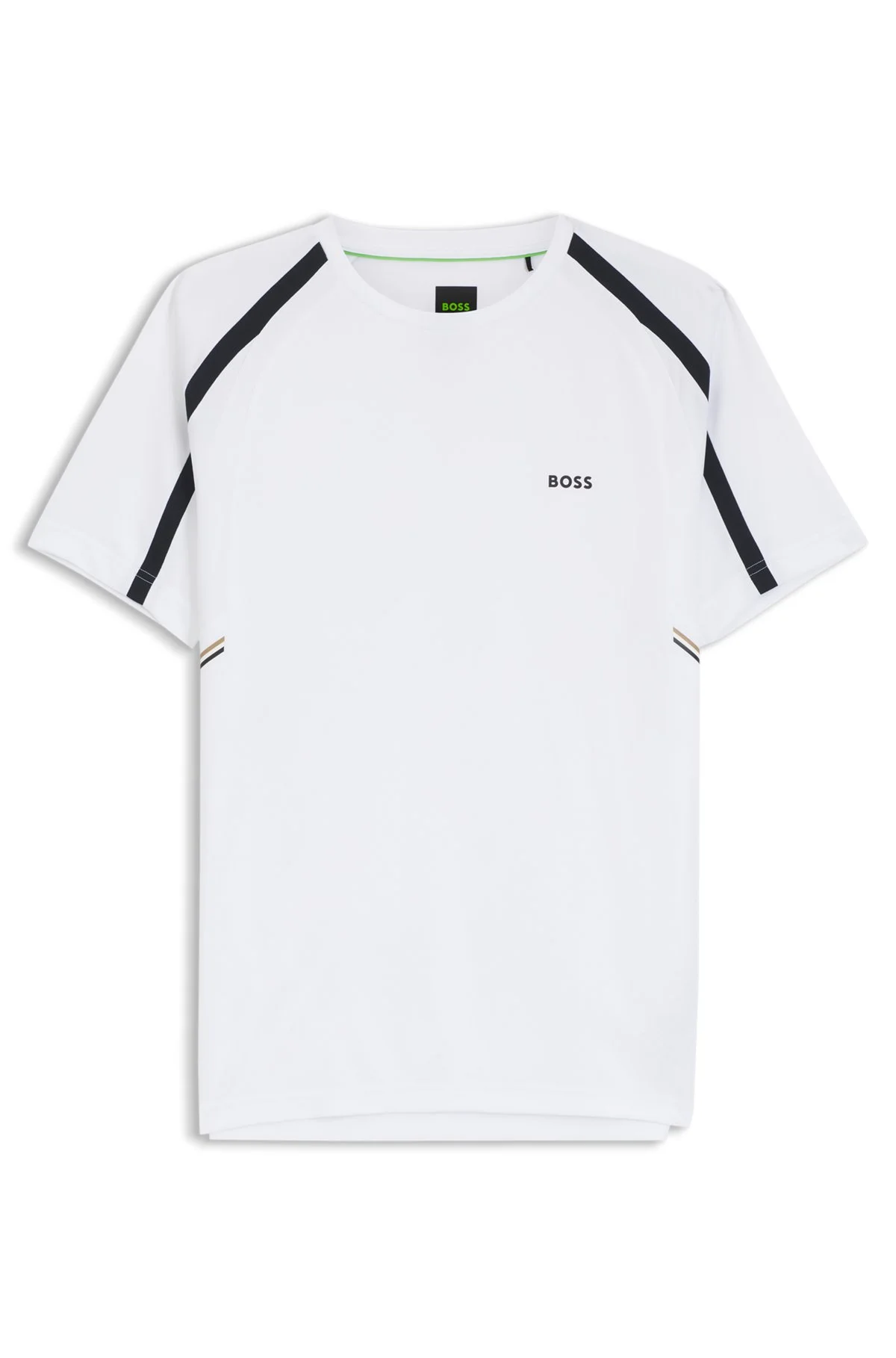 ACTIVE SLIM-FIT T-SHIRT IN STRETCH FABRIC WITH CONTRAST INSERTS - 1