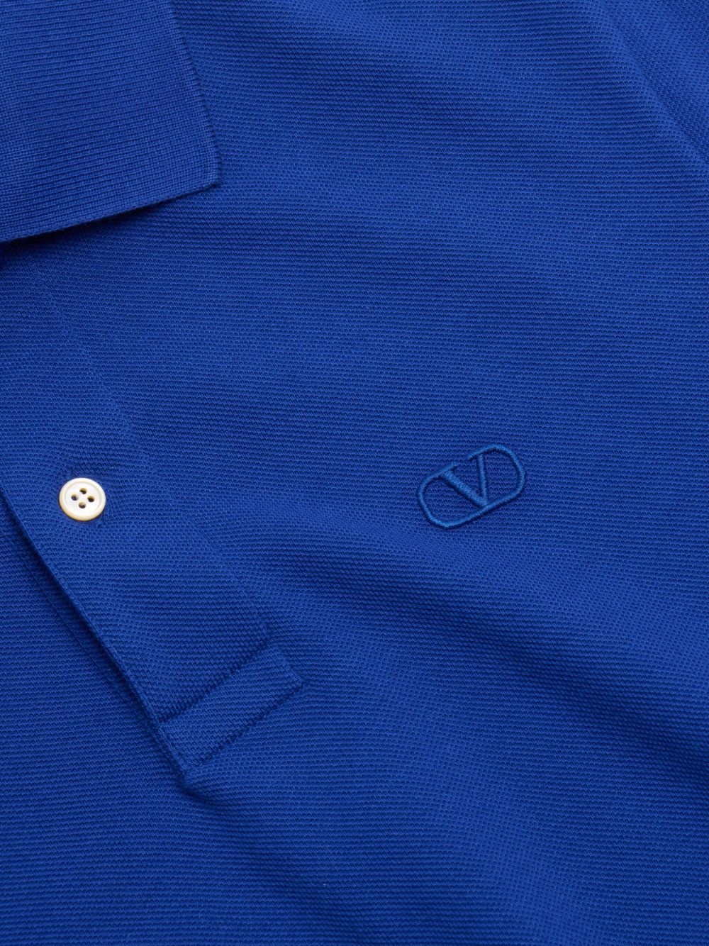 VLogo-embroidered polo shirt - 7