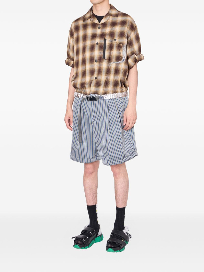Kolor plaid pocket shirt outlook