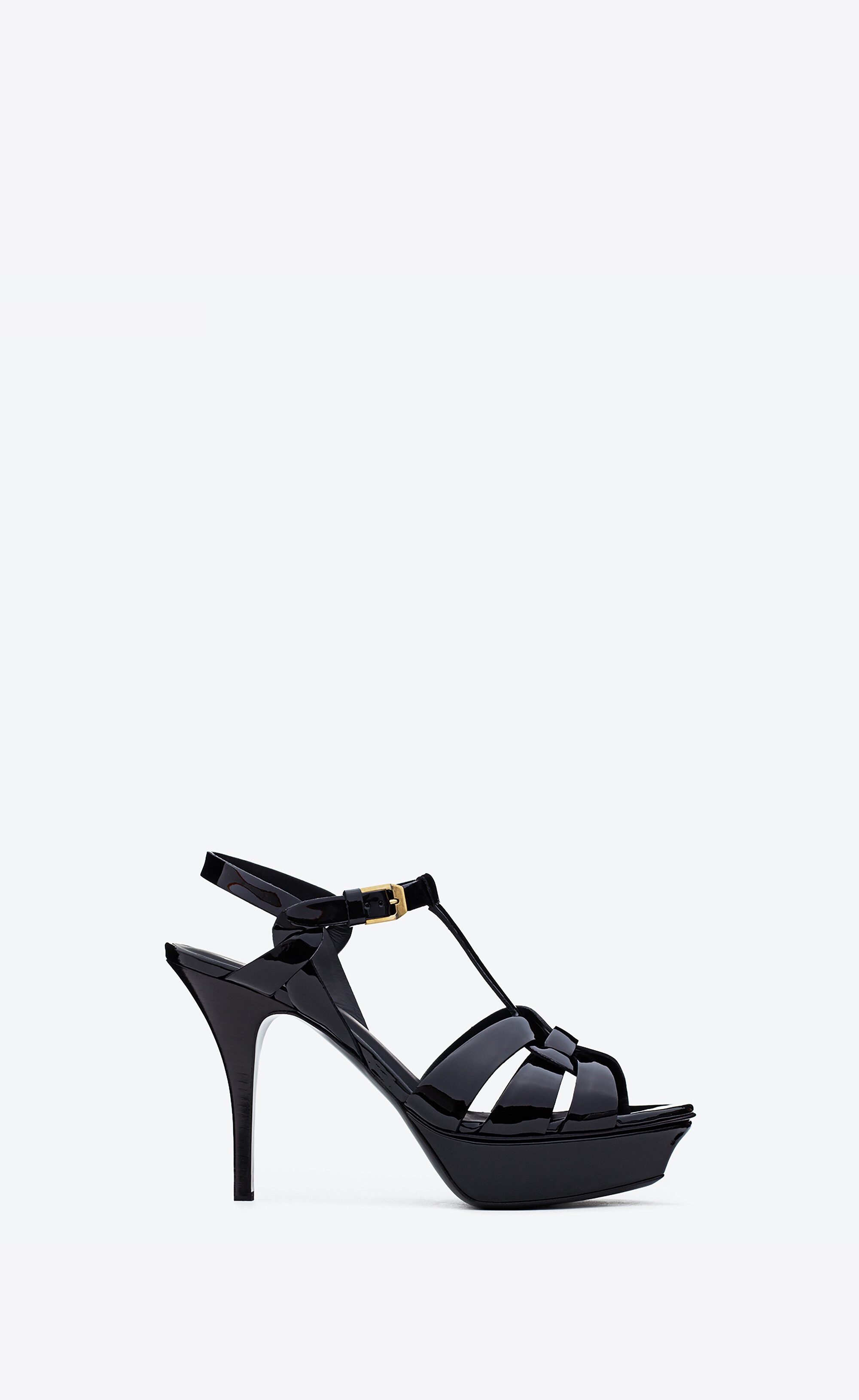 tribute platform sandals in patent leather - 1