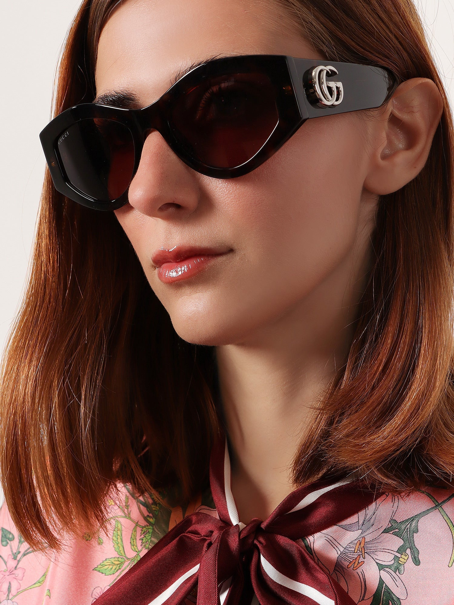 Gucci Women Oval Acetate Sunglasses - 2