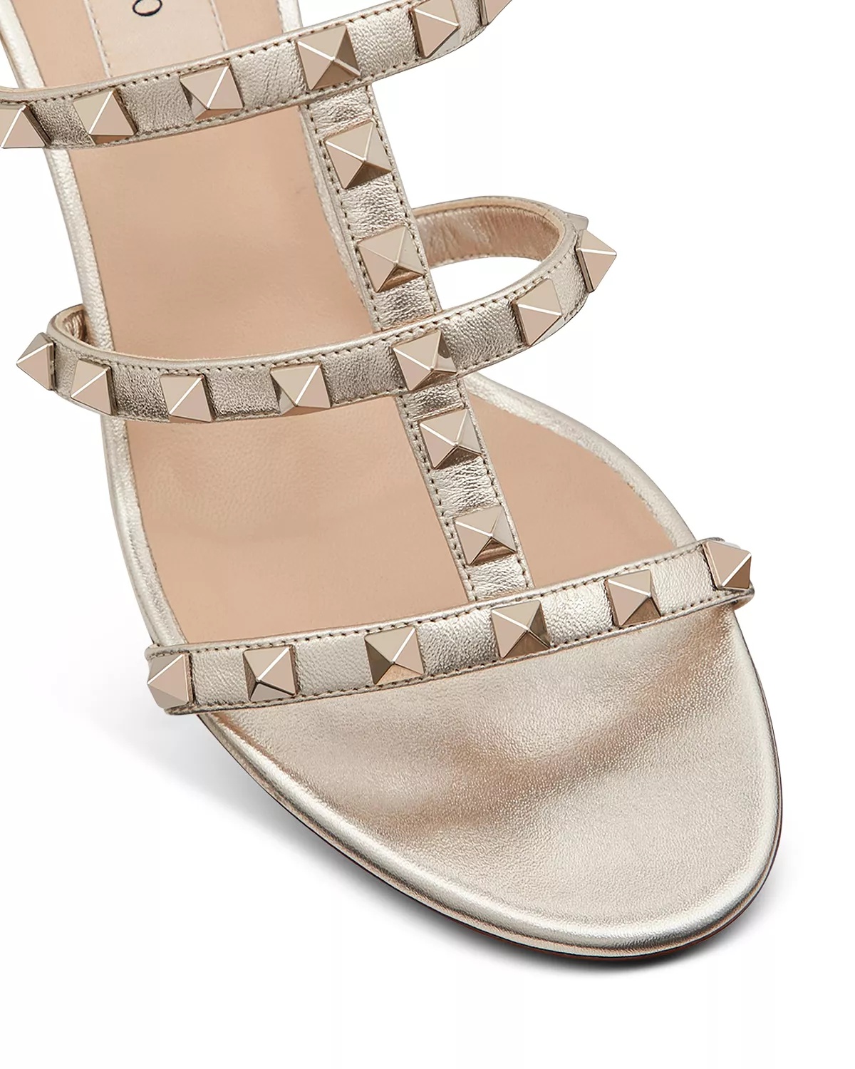 Women's Rockstud Block Heel Slide Sandals - 6