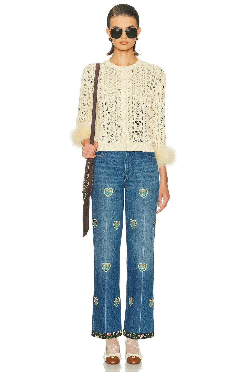 Embroidered Wide Leg - 5