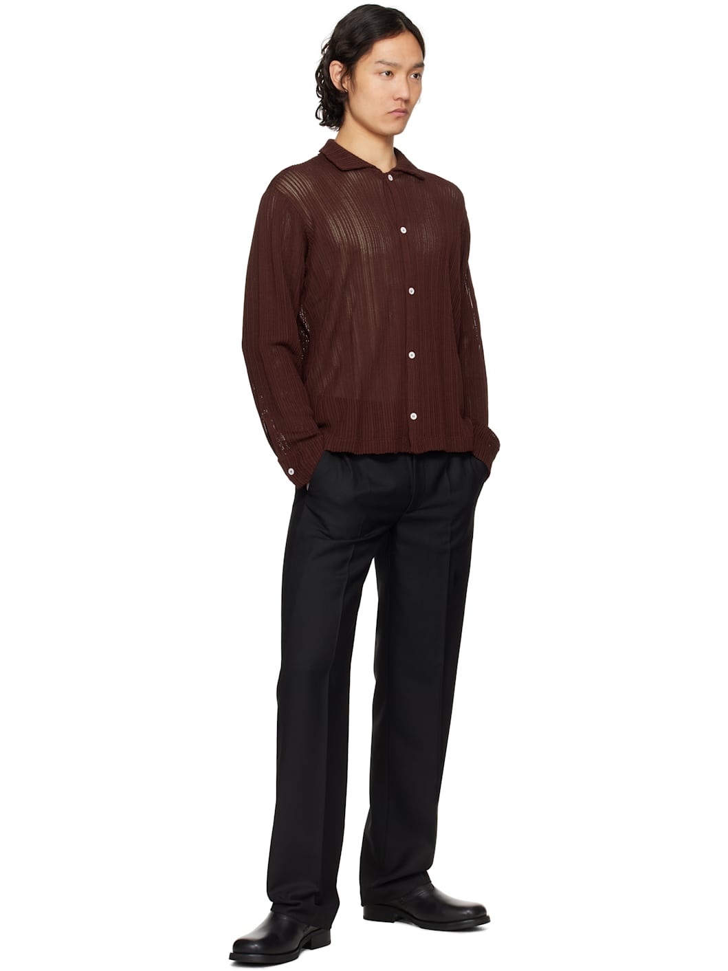 Black Mike Suit Trousers - 4