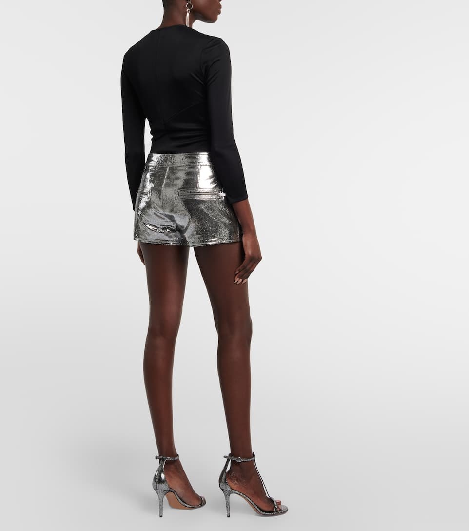 Coria low-rise leather shorts - 3