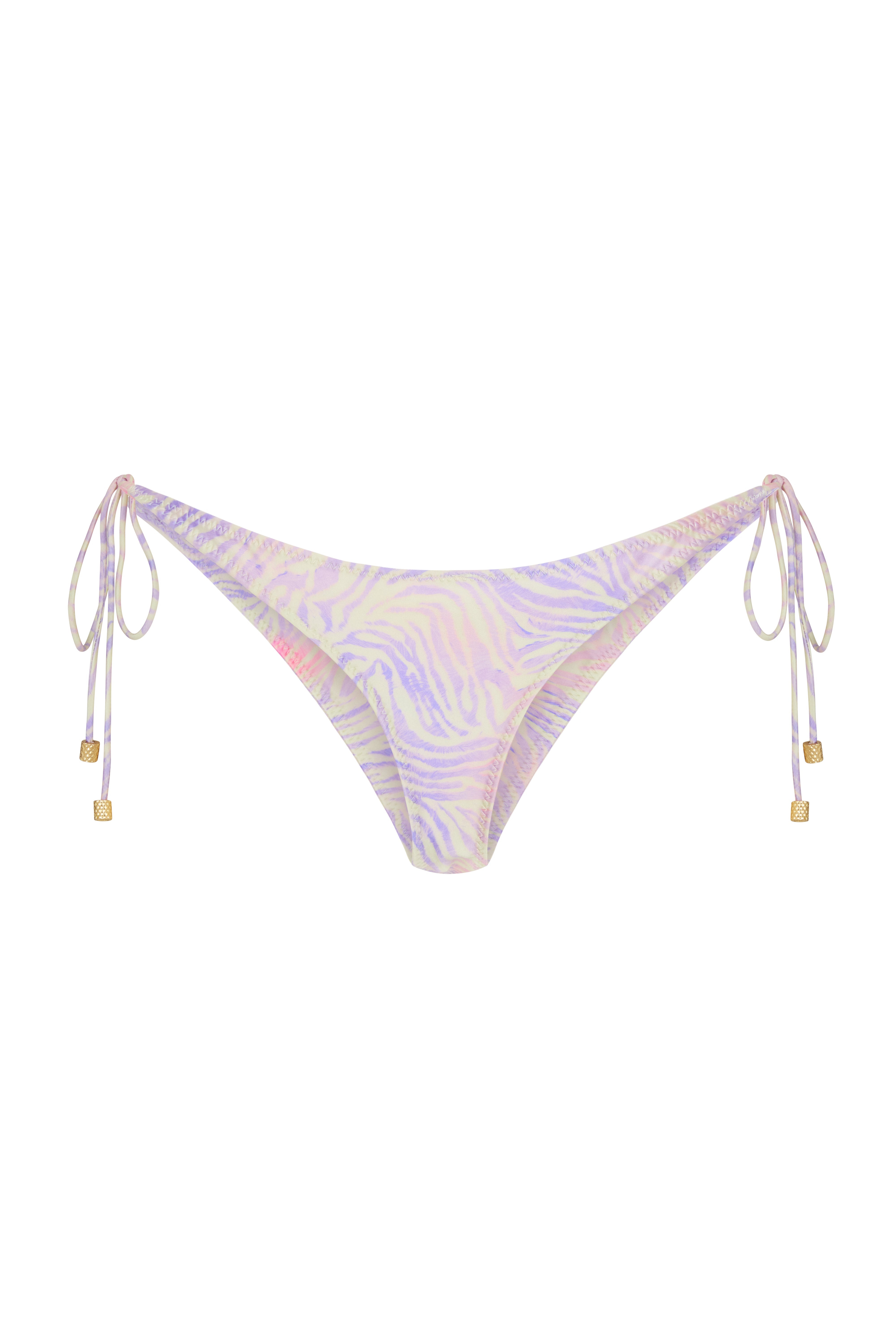 EBONI Zebra Haze - Tie Side Bikini Bottoms - 2