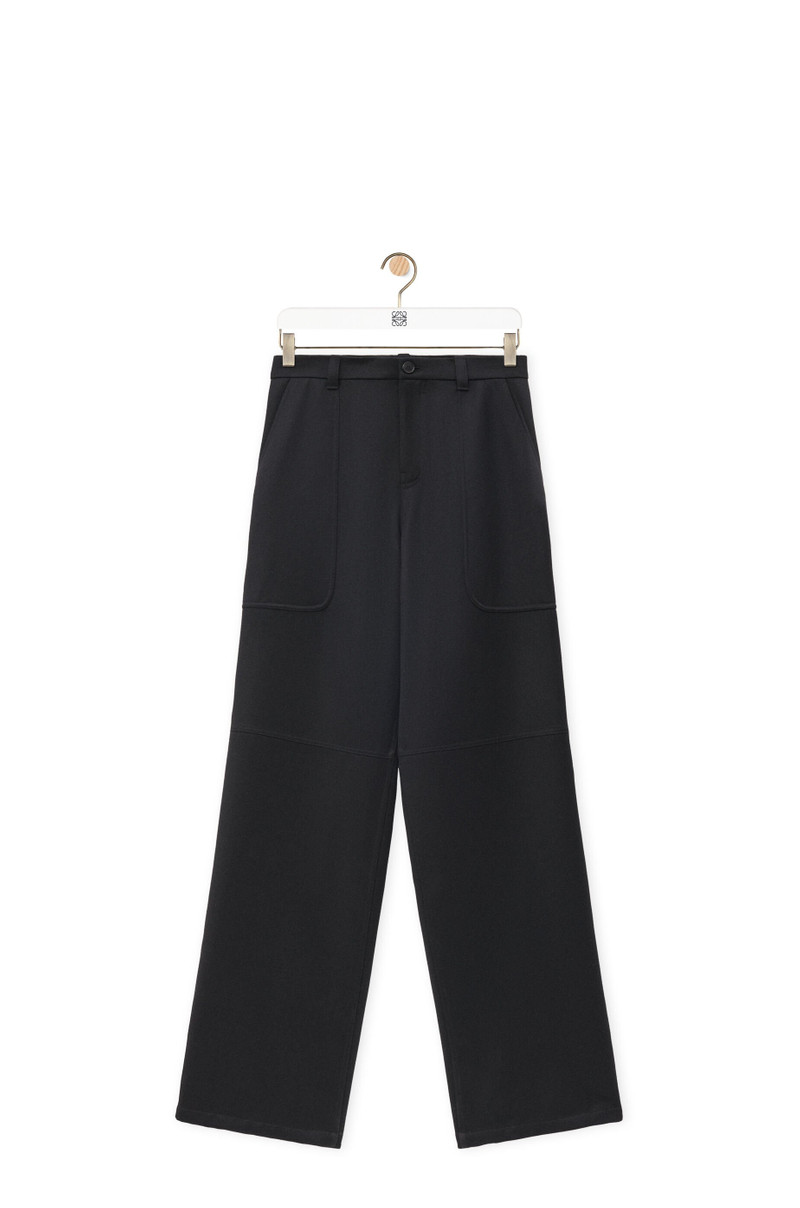 Cargo trousers in wool - 1