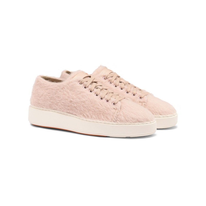 Women's pink wool sneaker 3