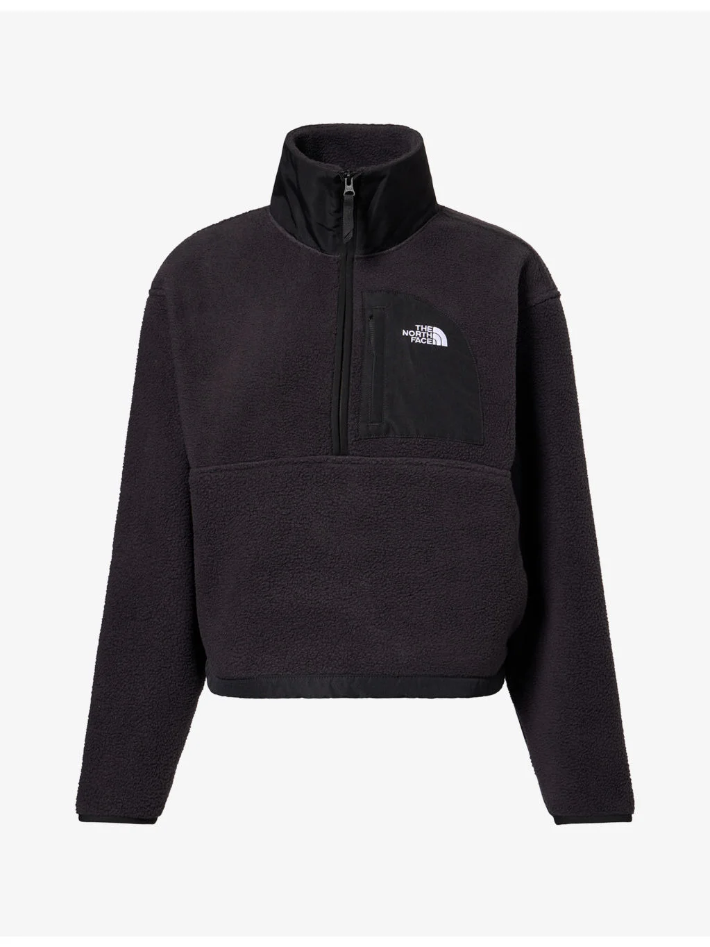 Logo-Embroidered 1/2 Zip Fleece Jumper - 1