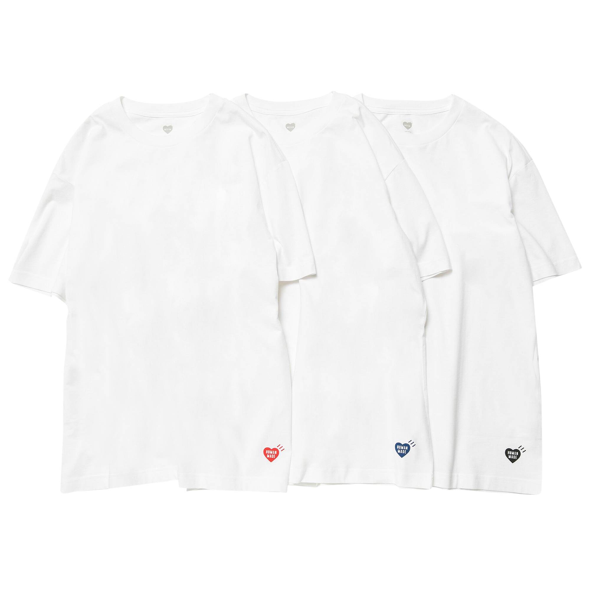 Human Made T-Shirt (3 Pack) 'White' - 1