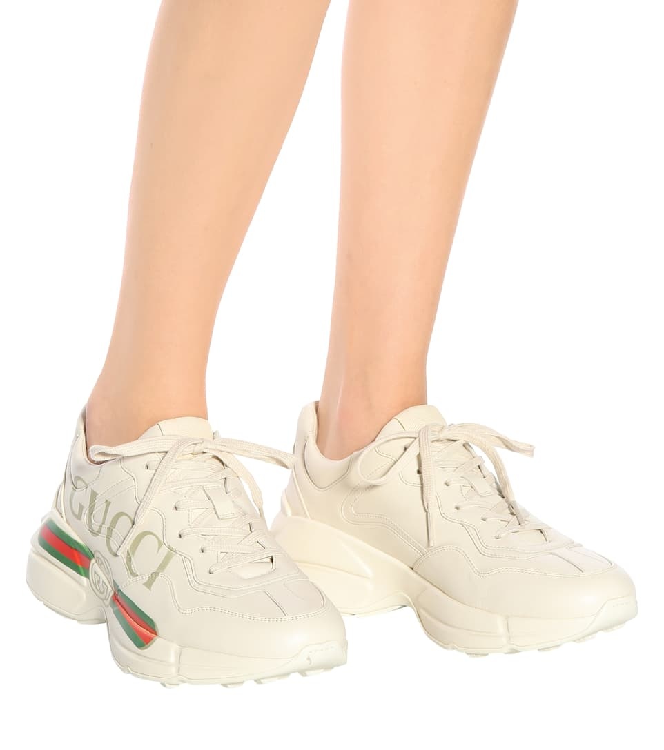 Rhyton leather sneakers - 5