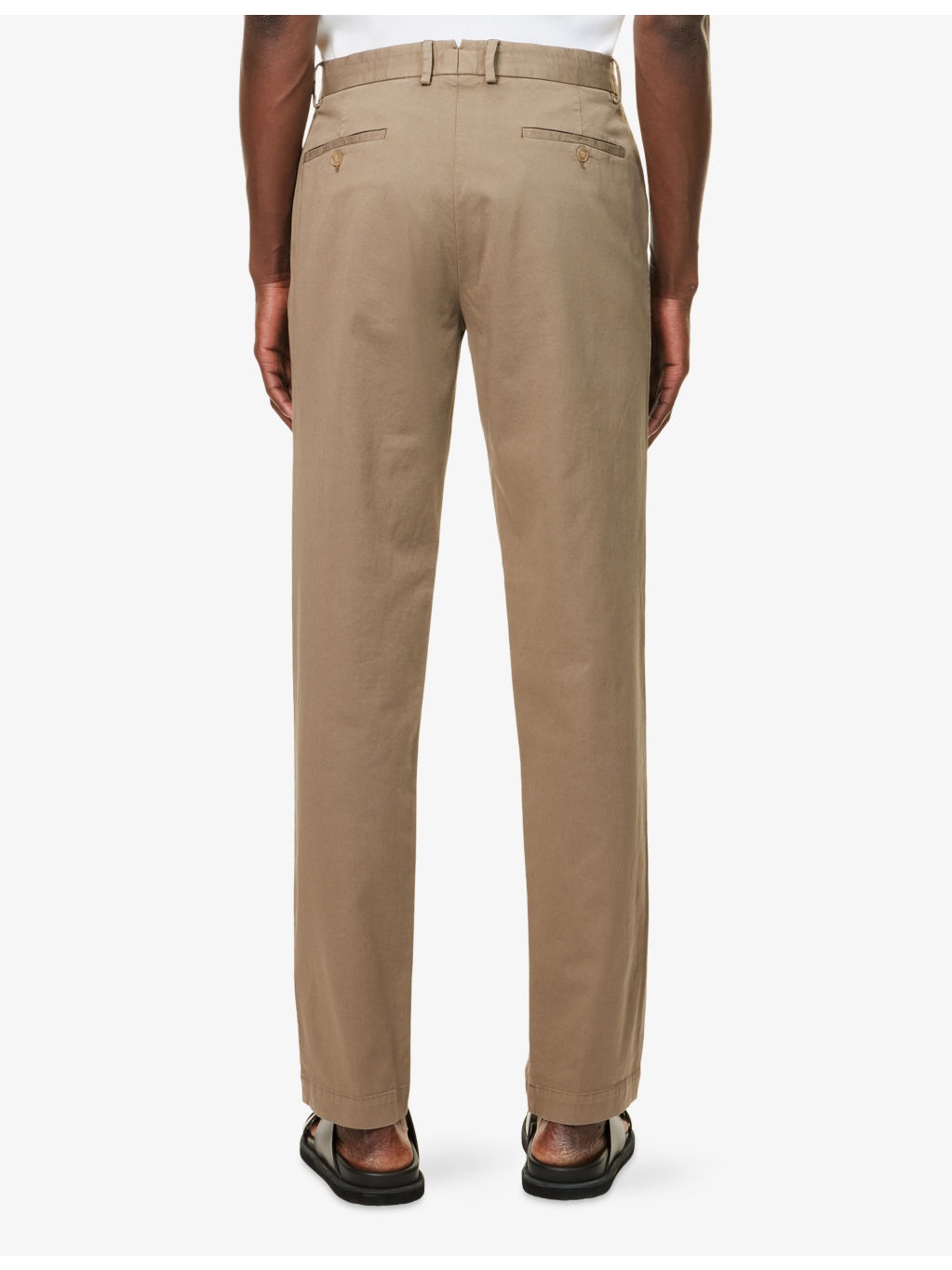 Slim-Fit Tapered-Leg Stretch-Cotton Chinos - 4