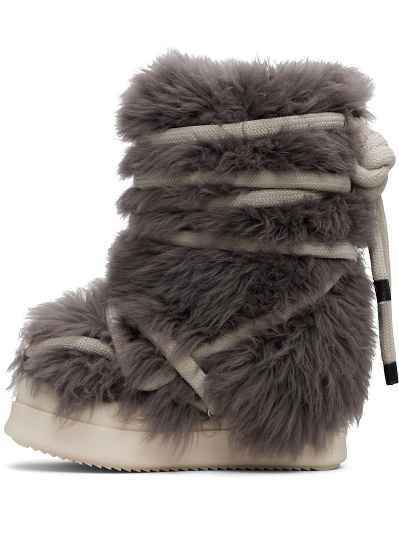 Rick Owens Gray Concordians Mega Bumper Lunar Boots outlook