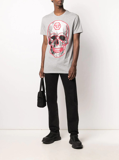 PHILIPP PLEIN crystal skull print T-shirt outlook