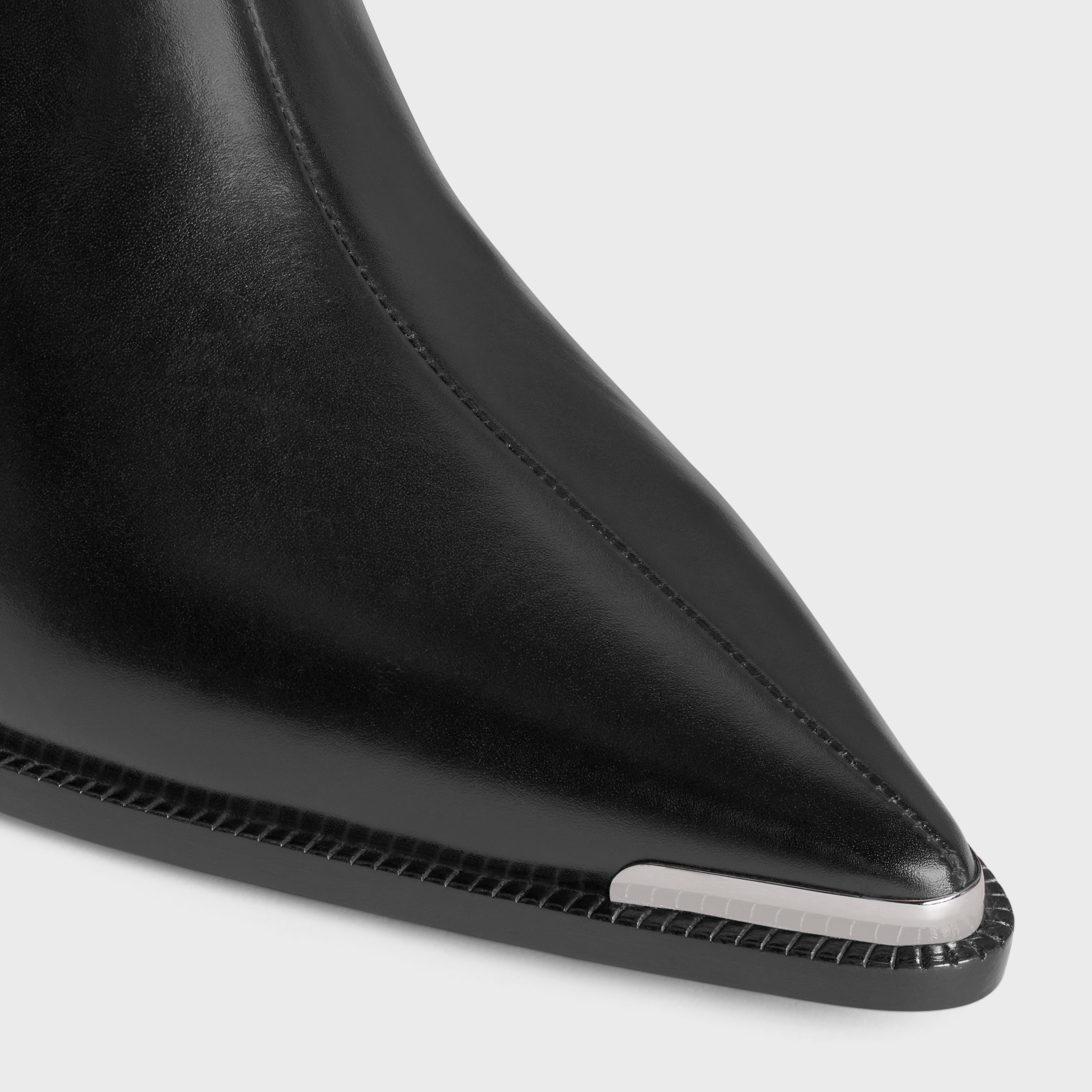 Celine Verneuil ankle boot with metal toe in Calfskin - 4