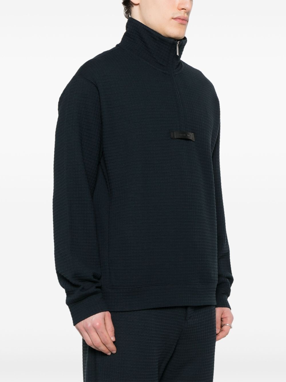 textured sweatshirt - 3