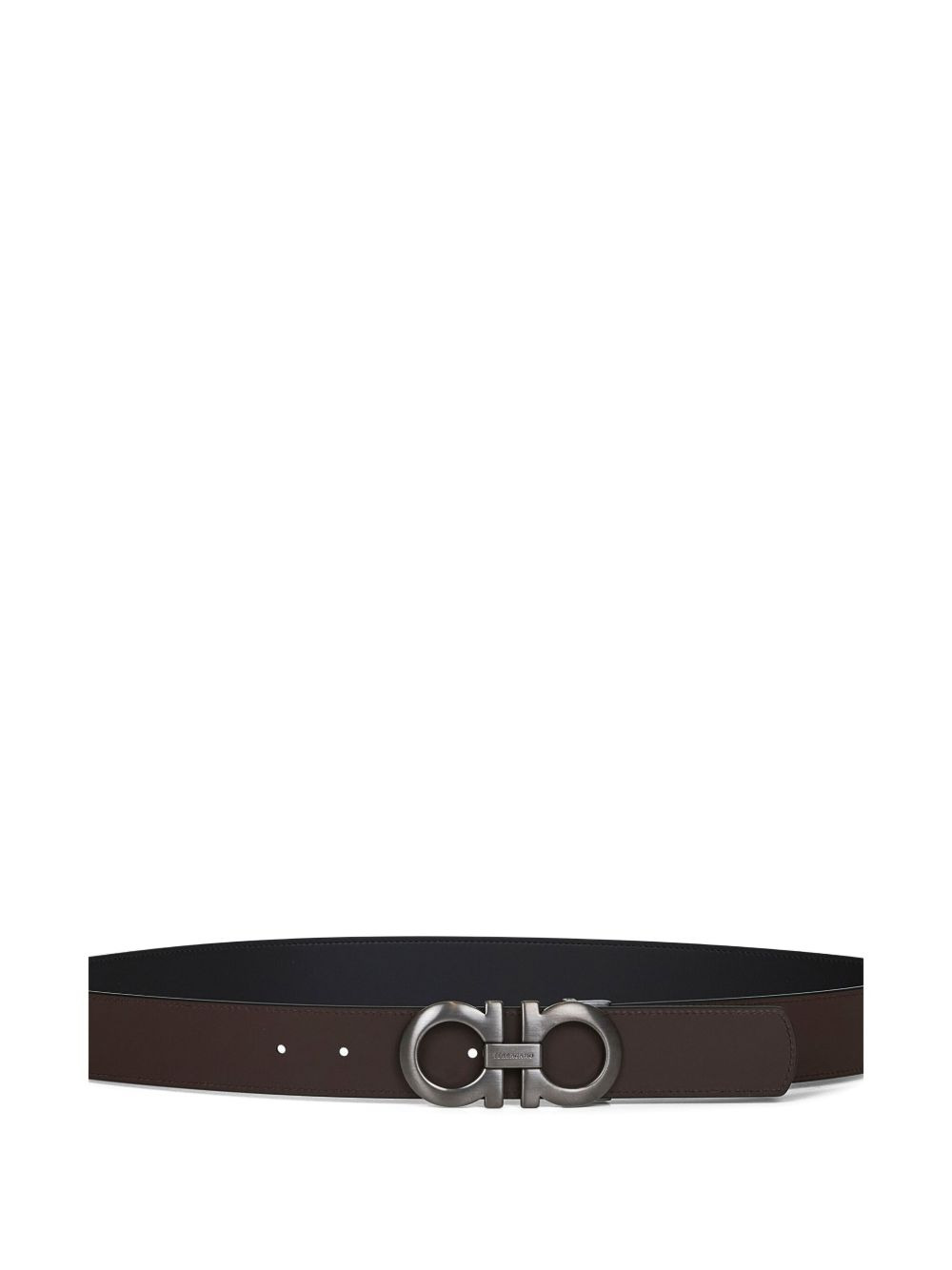 gancini buckle leather belt - 3