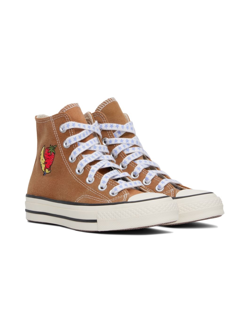 Beige Converse Edition Upcycled Woven Chuck 70 Sneakers - 4