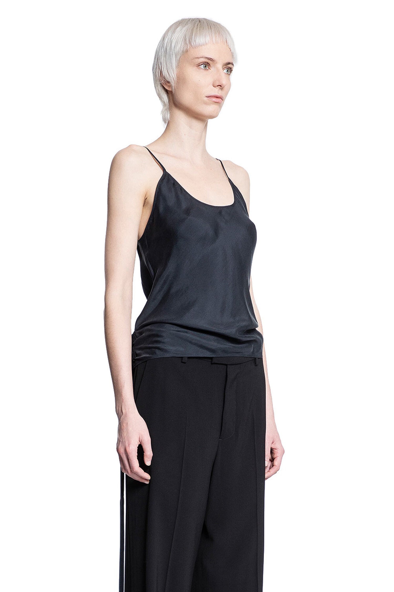 ANN DEMEULEMEESTER WOMAN BLACK TOPS - 2