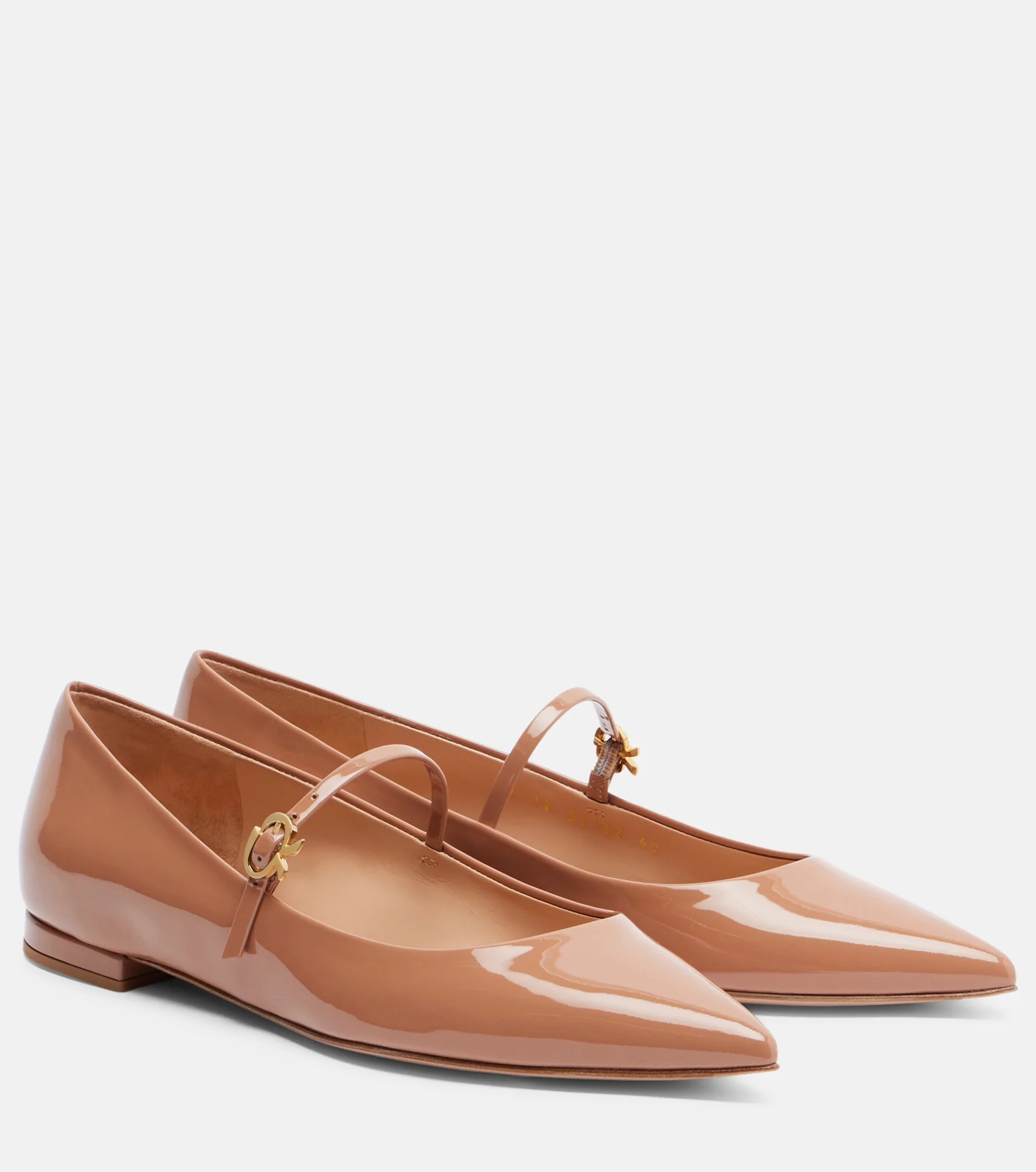 Patent leather Mary Jane flats - 1