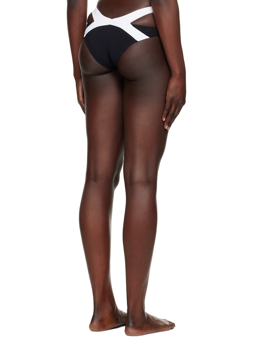 Black & White Mazzy Bikini Bottom - 3