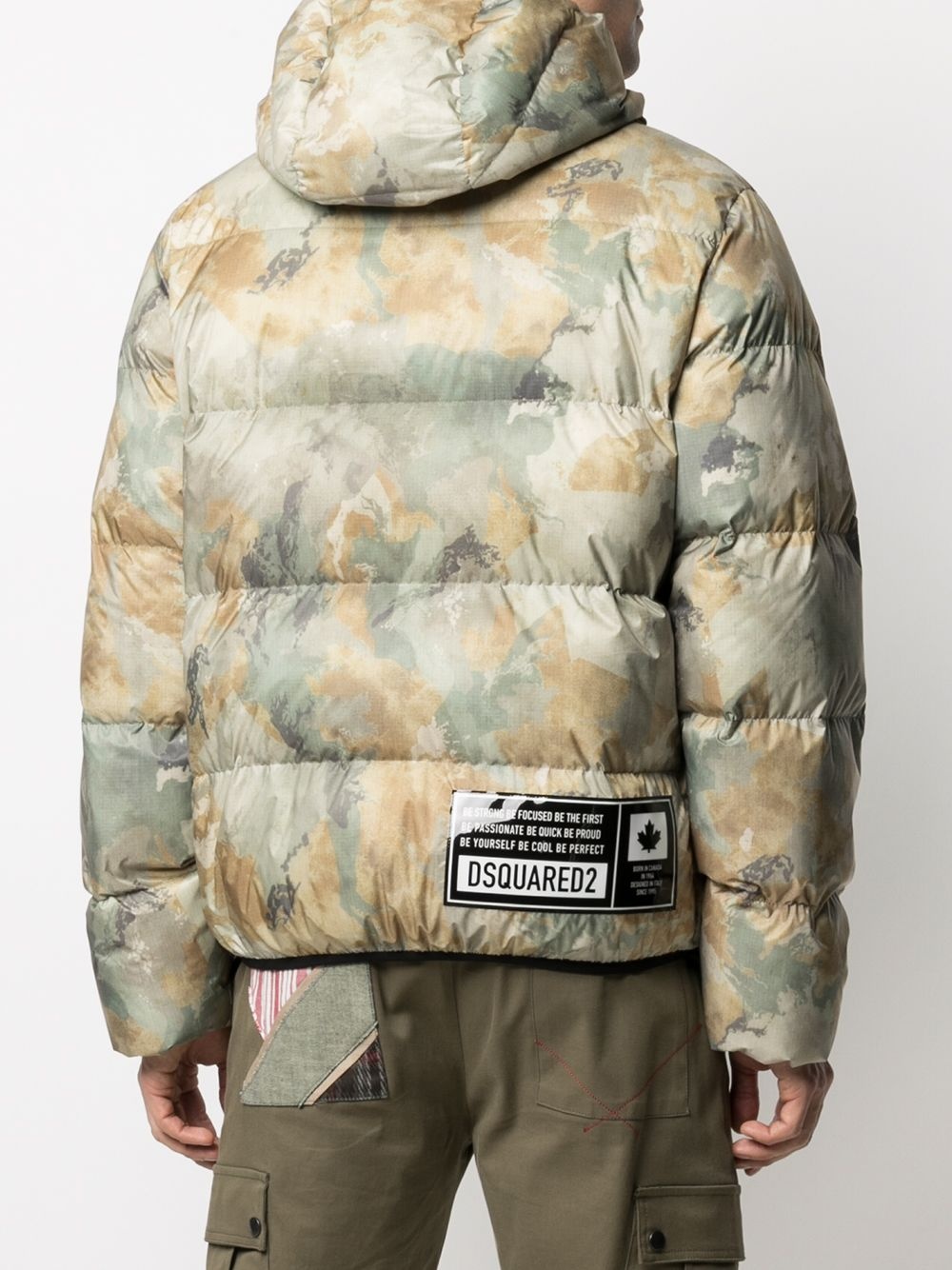 camouflage print down jacket - 4