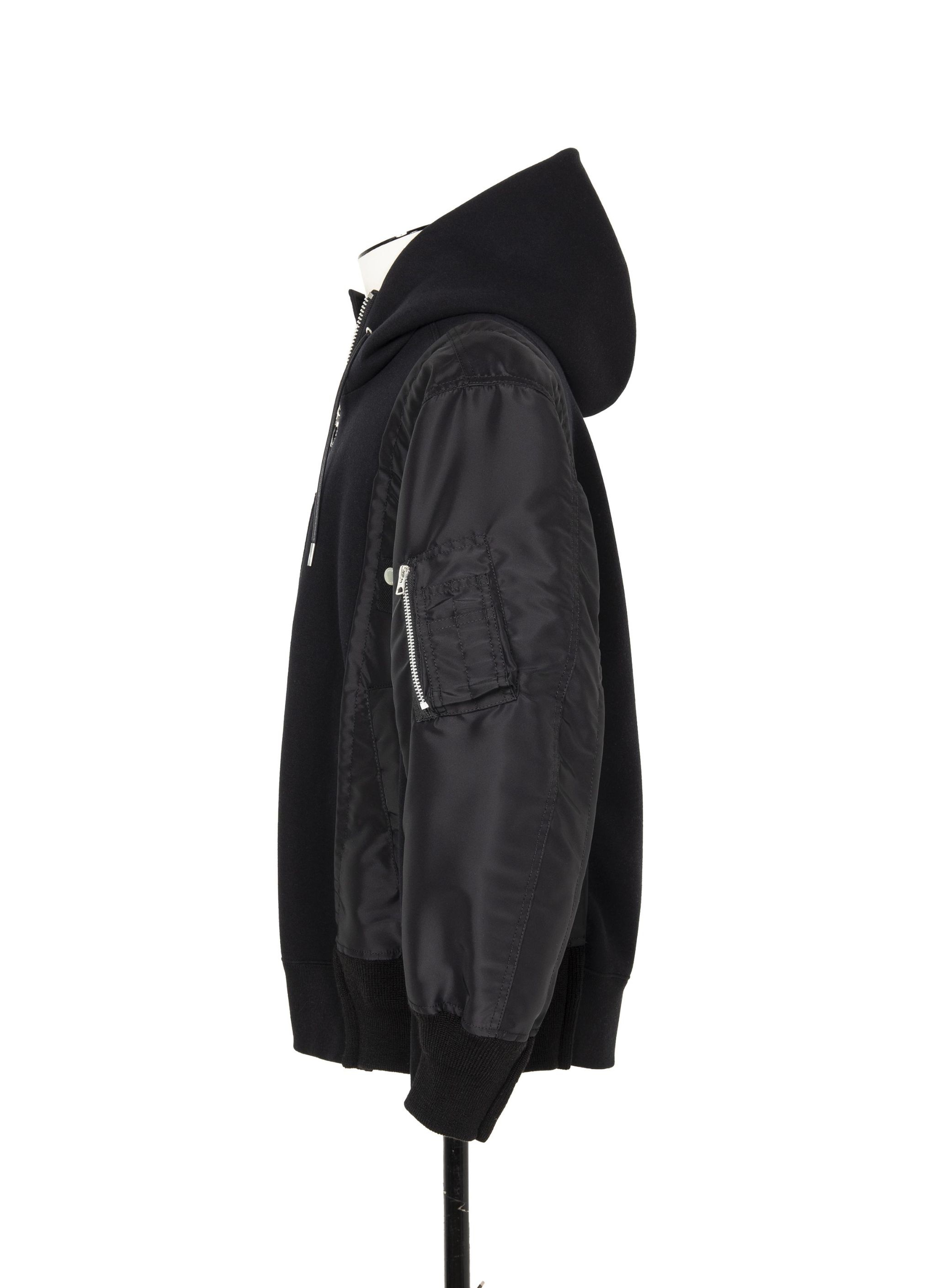 Nylon Twill x Sponge Sweat Hoodie - 3