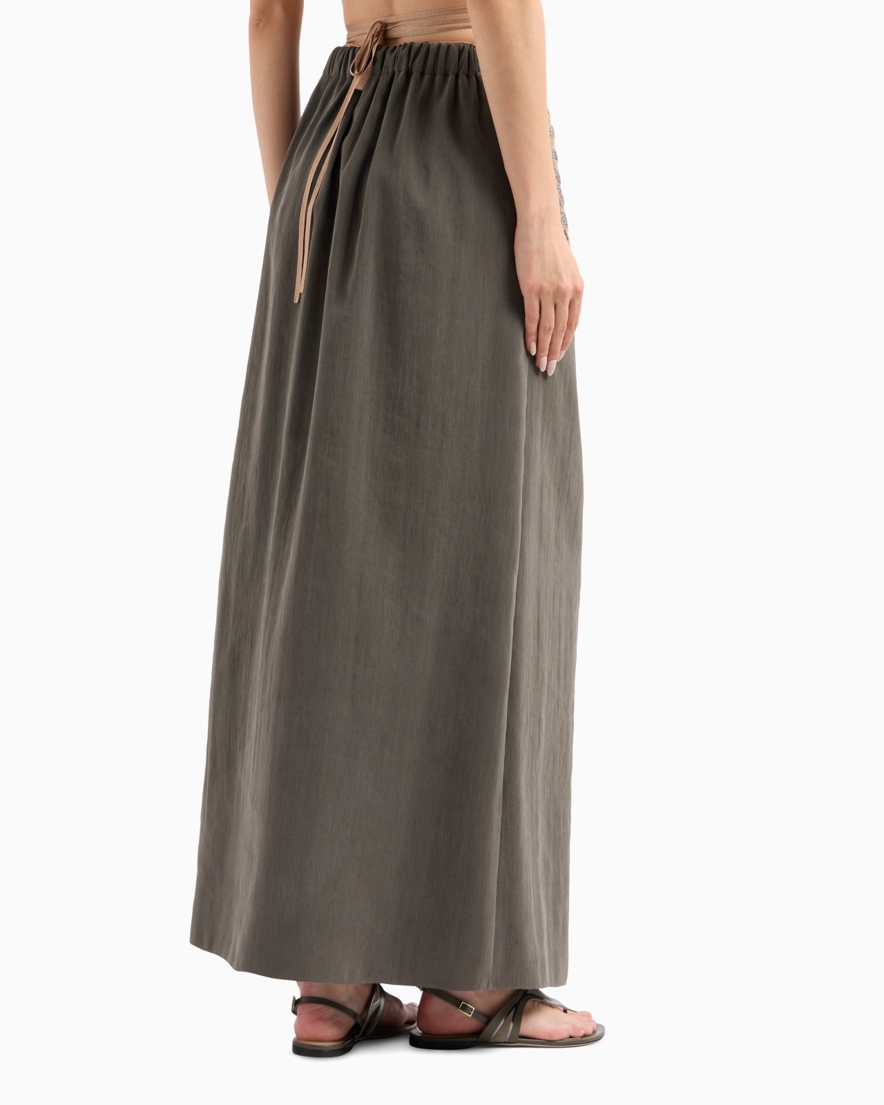 PRINTED SILK-ORGANZA, LONG SKIRT - 3