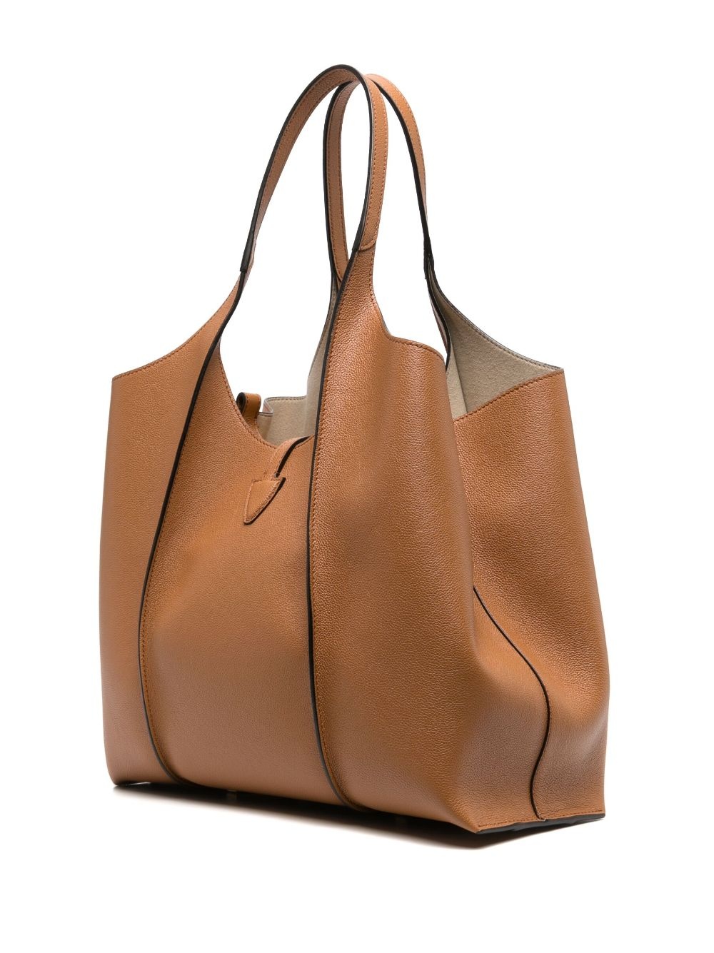medium T Timeless leather tote bag - 3