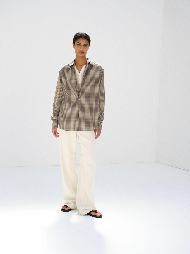 AIRY LIGHT COTTON CHECK SHIRT 4