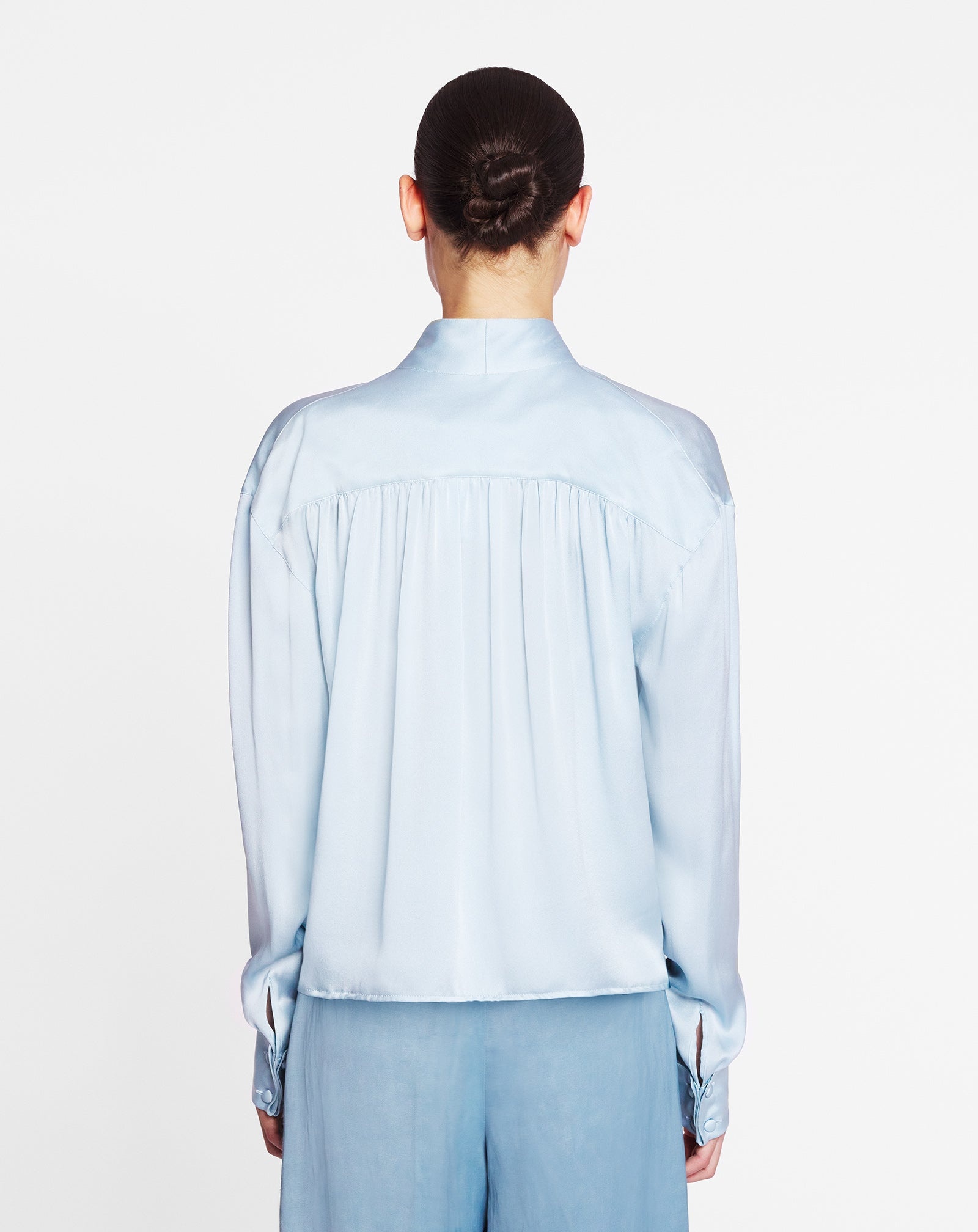 ASCOT COLLAR BLOUSE - 4