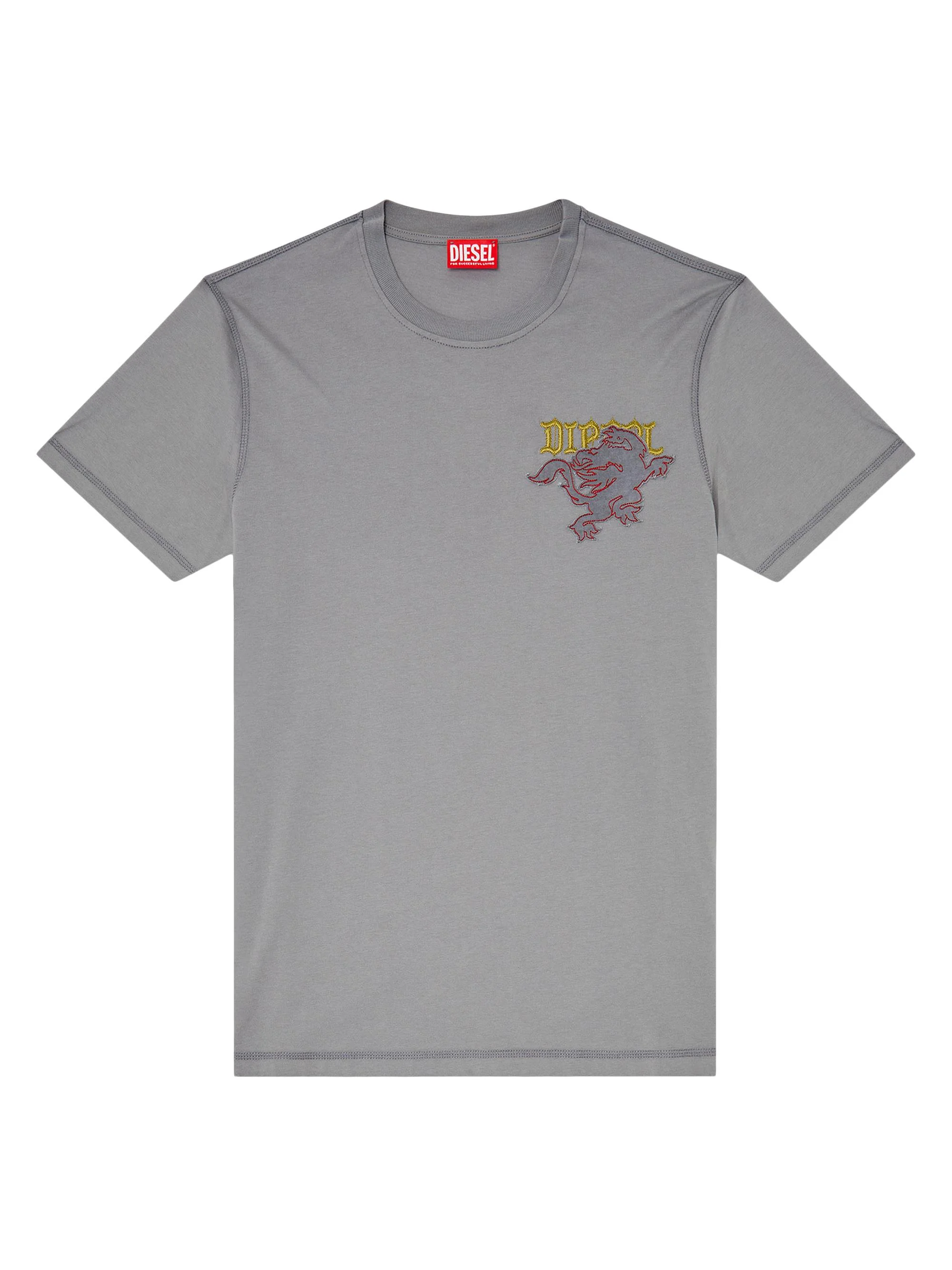 Men's Logo-Embroidered Cotton Jersey T-Shirt - Pale Grey - 1