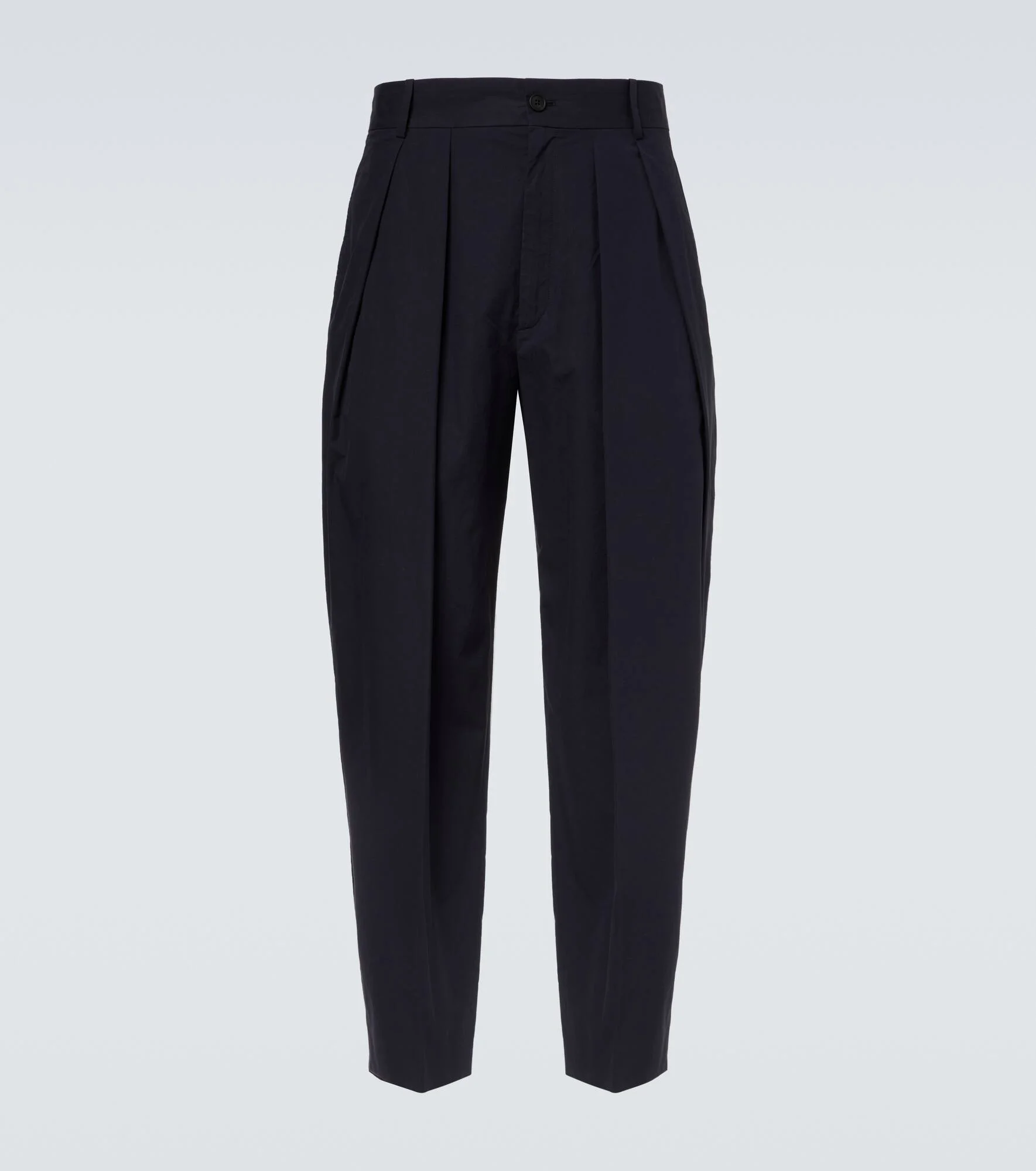 Dyon pleated cotton tapered pants - 1